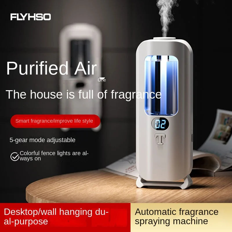 Automatic Aromatherapy Machine And Air Humidifier With Digital Display And Colored Lights -Machine Office Home, And Bathroom Peaceful Pleasures Health and Wellness