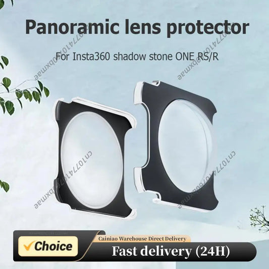 2pcs Protective Lens Cover Adhesive Panoramic Camera Protective Lens Cap Camera Protector for Insta360 Shadow Stone ONE RS/R Peaceful Pleasures Health and Wellness