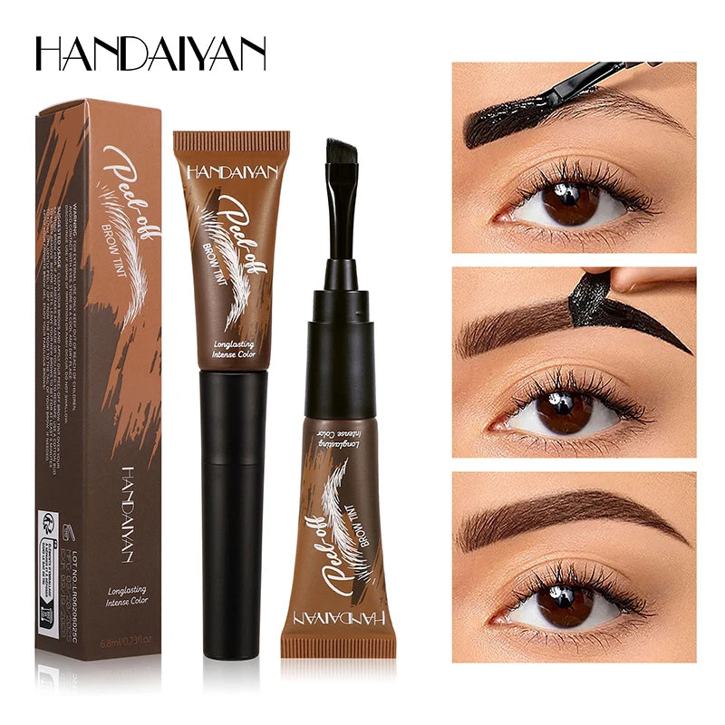 Eyebrow Dye 5-color Peel-off Waterproof Long-lasting Dye Natural And Easy To Color Beginner-friendly Quick-drying Eyebrow Dye Peaceful Pleasures Health and Wellness