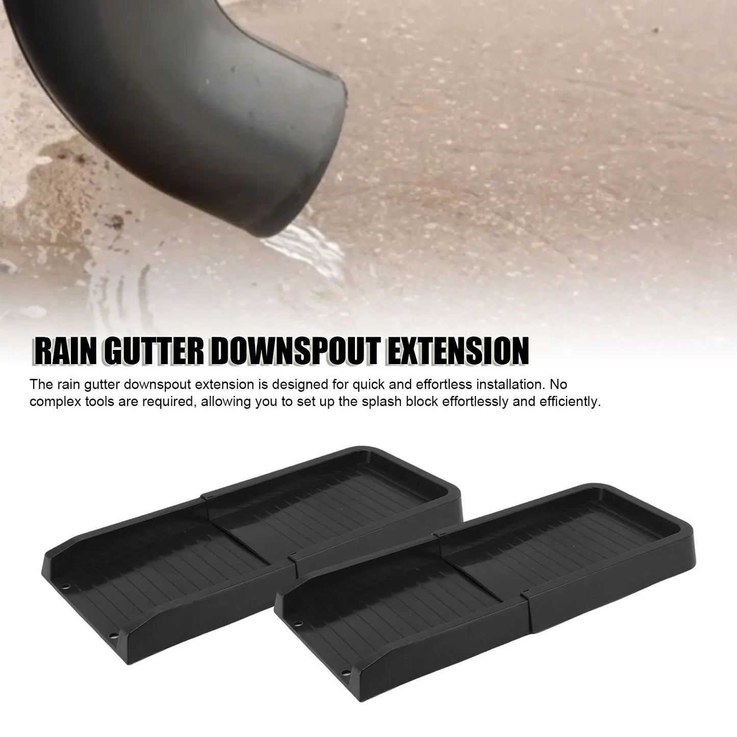 Rain Gutter Downspout Extension Weather Proof PP Downspouts Splash