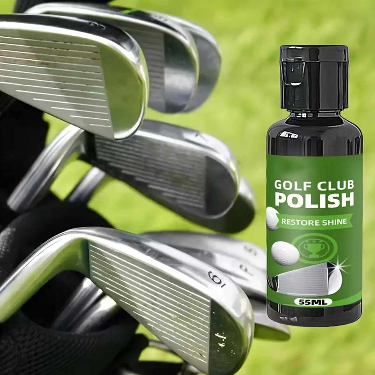 Golf Club Polish & Rust Remover Kit 55ml with Sponge