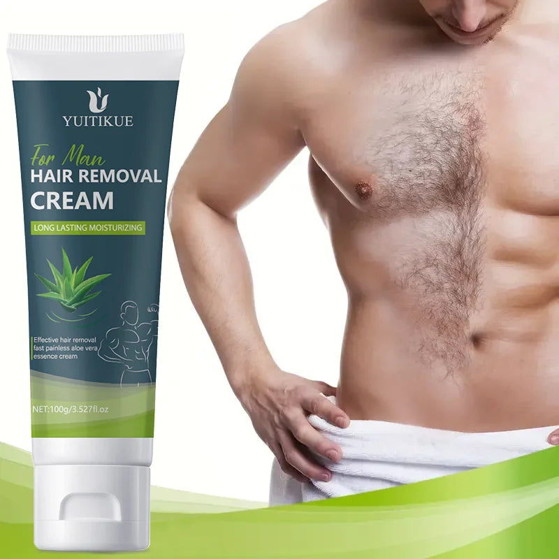 Men's Hair Removal Cream 100g | Sensitive Skin, All Body Hair Removal Cream Peaceful Pleasures Health and Wellness Default Title
