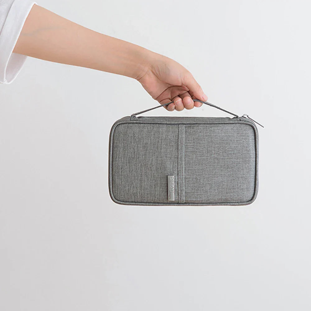 Waterproof Passport Holder & Travel Document Organizer Bag