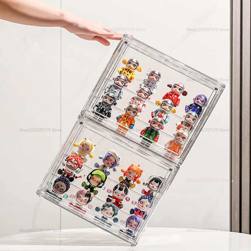 1pc Three Layer Acrylic Display Rack Transparent Ladder for Anime Car Model Blind Box Jewelry Storage and Organization Peaceful Pleasures Health and Wellness