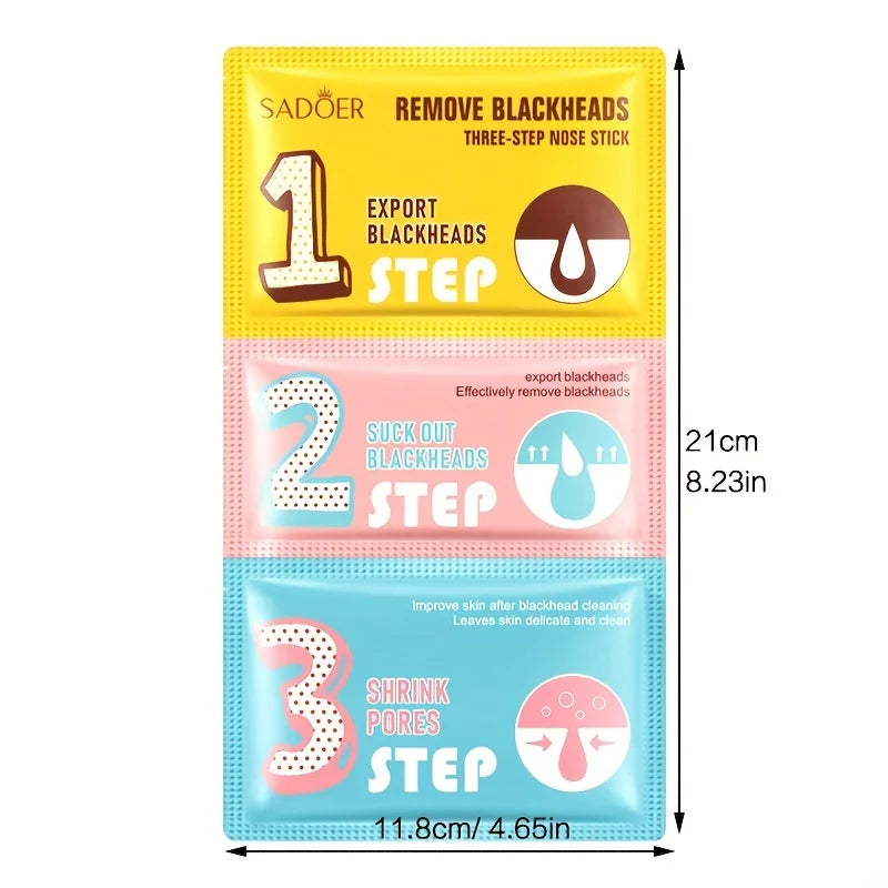 3-Step Blackhead Nose Patch – Cleans & Refines Pores | Oasis