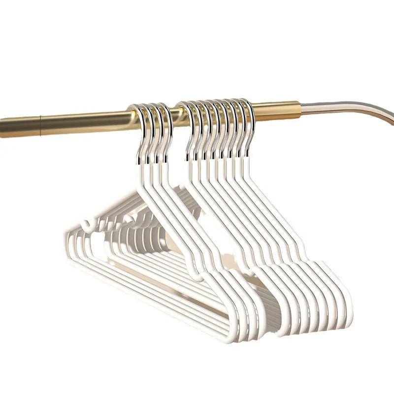 50-Pack Non-Slip Slim Metal Clothes Hangers | Space-Saving