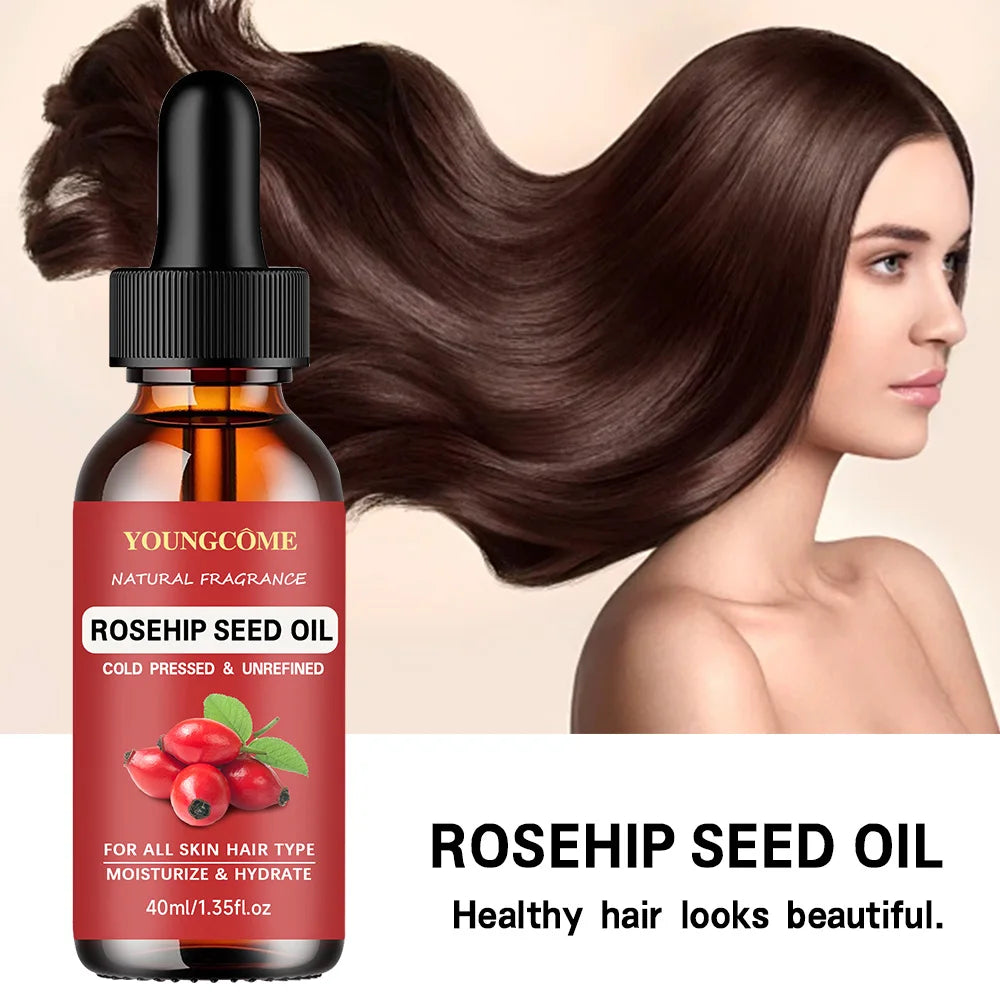 40/60ml Rose Essential Oil Pure Essential Oil Aromatherapy Skin Care Single Essential Oil Fragrance Oil for Woman Peaceful Pleasures Health and Wellness