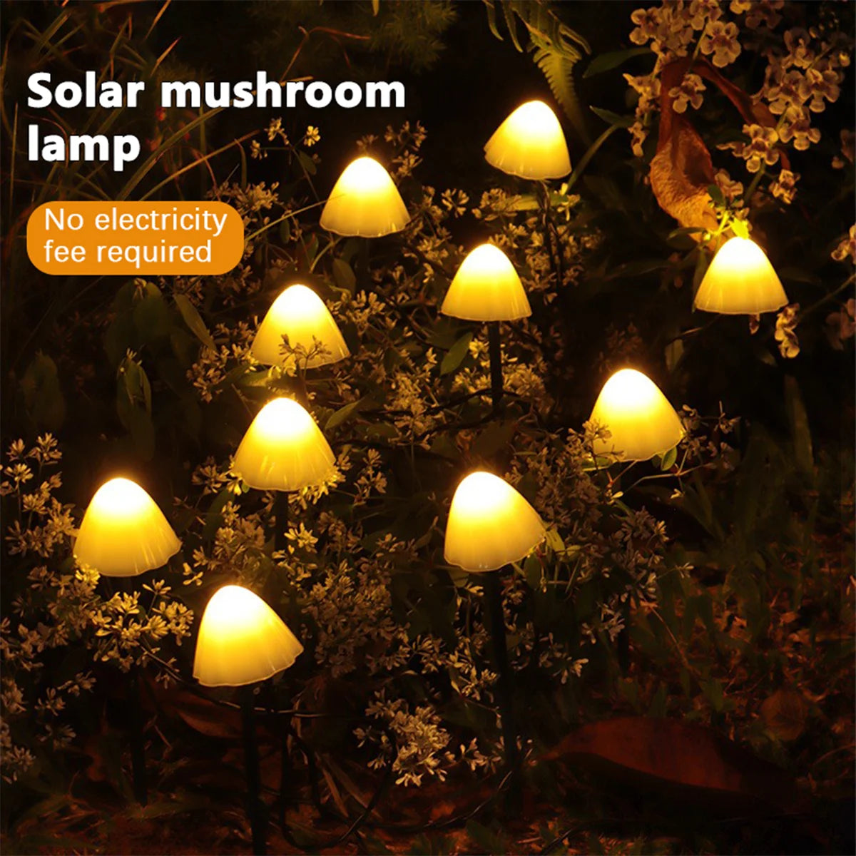 Mushroom Solar Pathway Lights – Waterproof LED Garden Stake Lamps