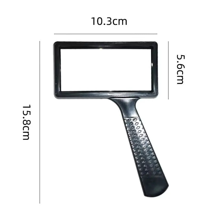 Bview Art 100x50mm Rectangular Elderly Book Reading Magnifier