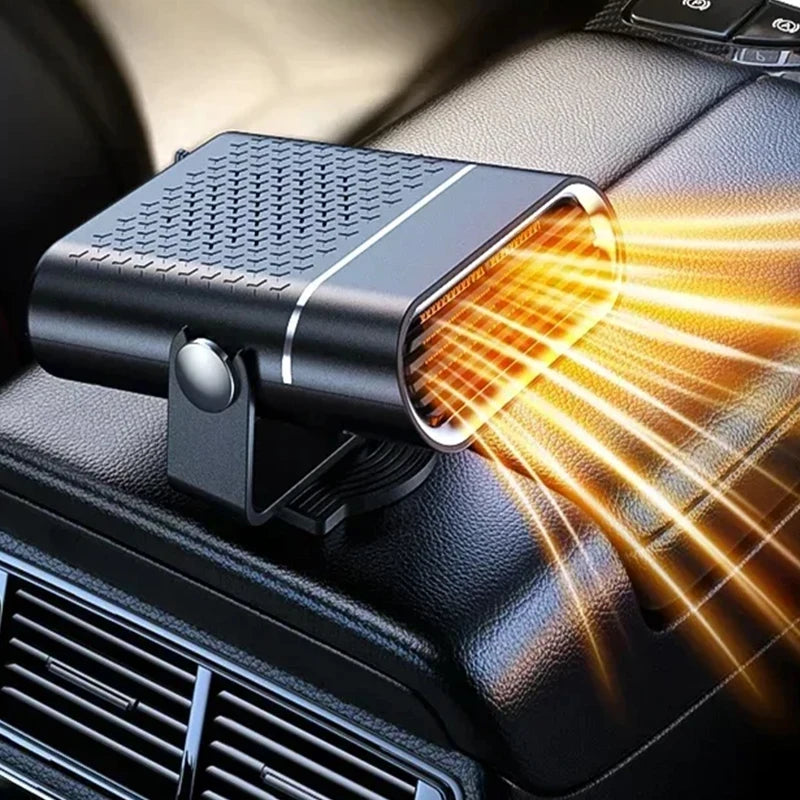 Portable 12V/24v car heater and cooling fan with 360-degree rotating USB heater windshield quick defogging tool Peaceful Pleasures Health and Wellness