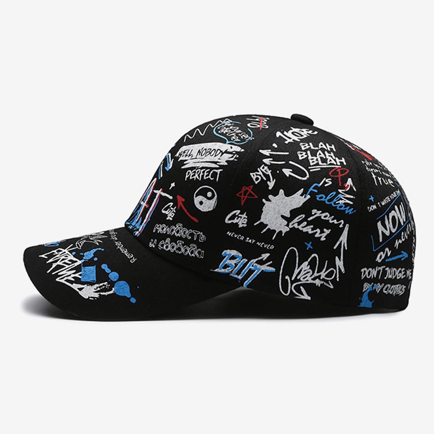 Summer Baseball Sports Cap Hip-hop Street Style Trendy Sunshade Hats for Summer Beach Vacation Peaceful Pleasures Health and Wellness