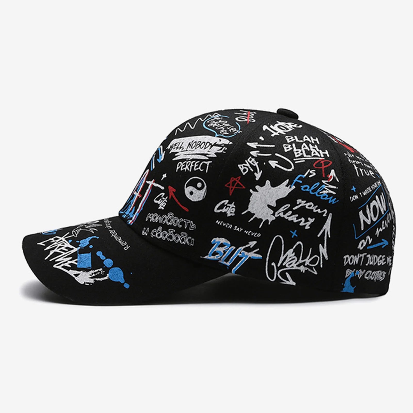 Summer Baseball Sports Cap Hip-hop Street Style Trendy Sunshade Hats for Summer Beach Vacation Peaceful Pleasures Health and Wellness