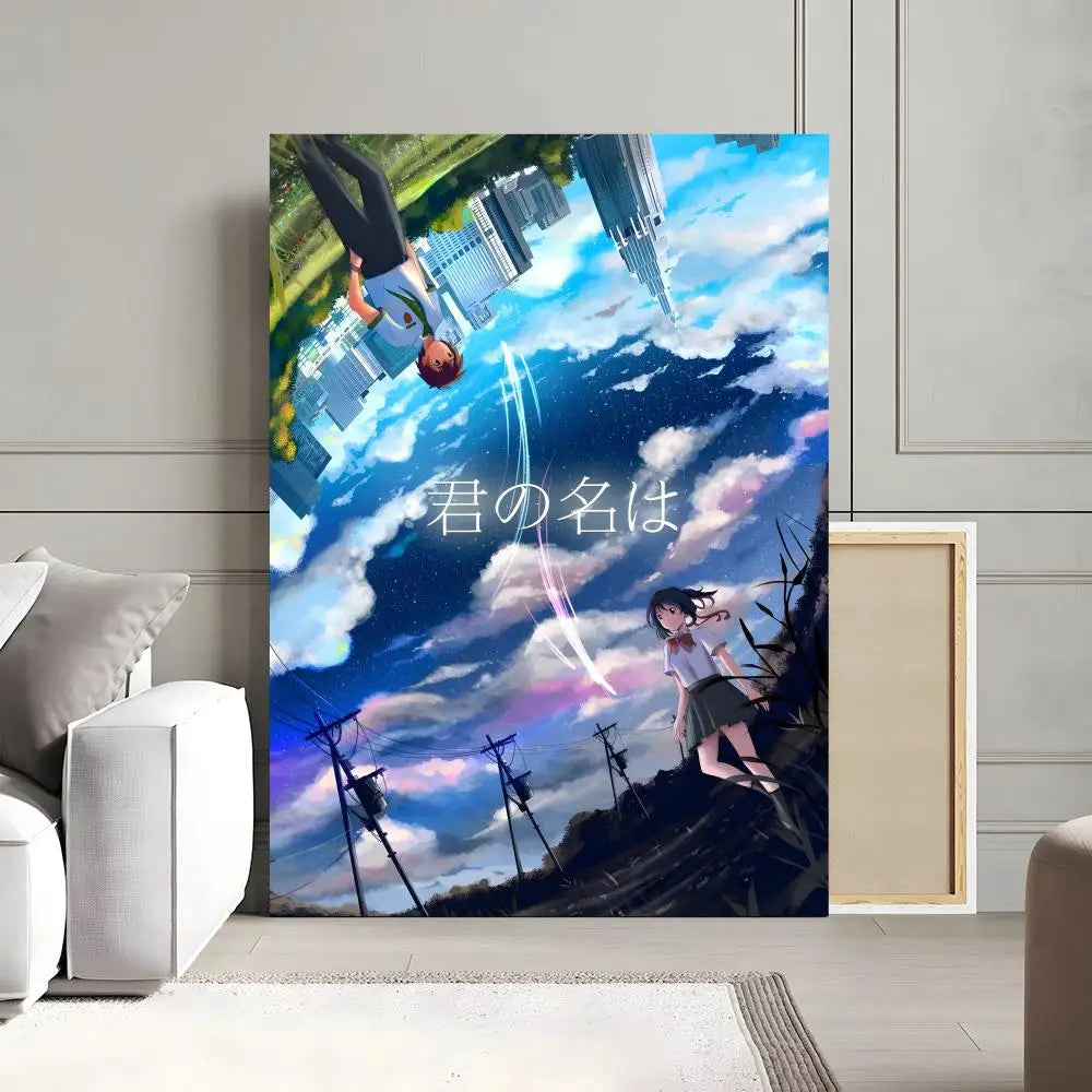 Your Name Anime Canvas Poster | Waterproof Wall Art Decor Anime Canvas Poster Peaceful Pleasures Health and Wellness