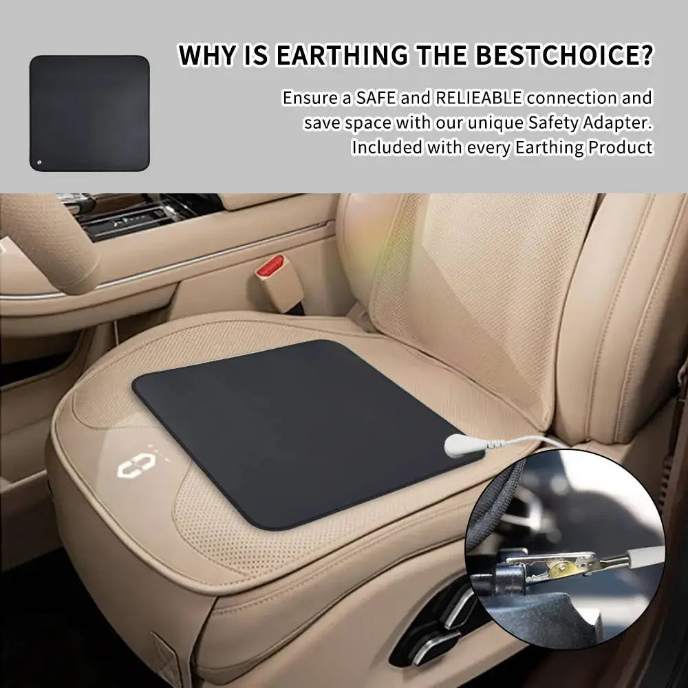 Carbon Fiber Car Grounding Seat Pad – Anti-Static Massage Cushion