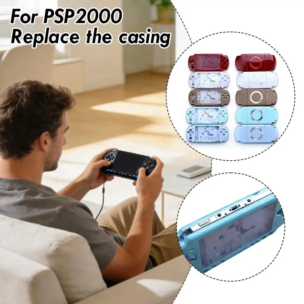PSP 2000 Full Housing Shell Replacement Case Kit – Multi-Color