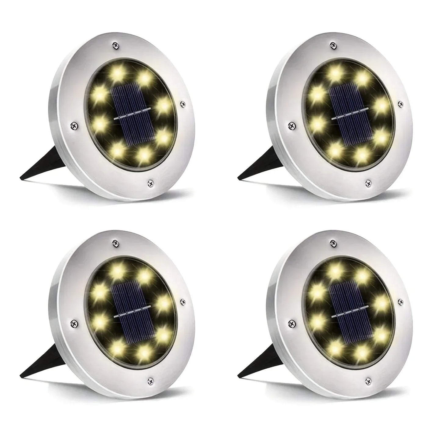IP65 Solar LED Ground Path Lights – Garden Driveway Lawn Decor