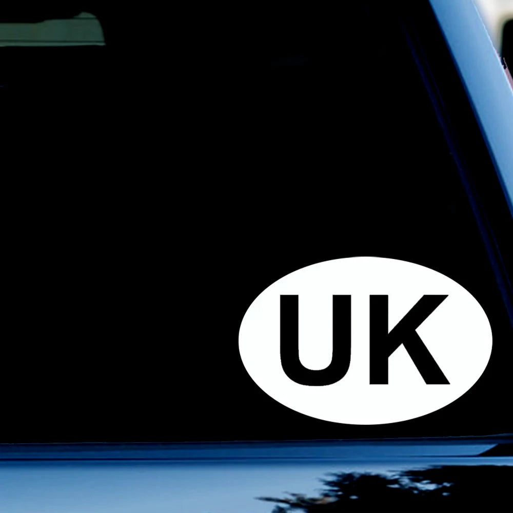 5.7 inch Wide UK British Car Sticker And Decal for Windows, Cars, SUV, Trucks 2Pcs Peaceful Pleasures Health and Wellness