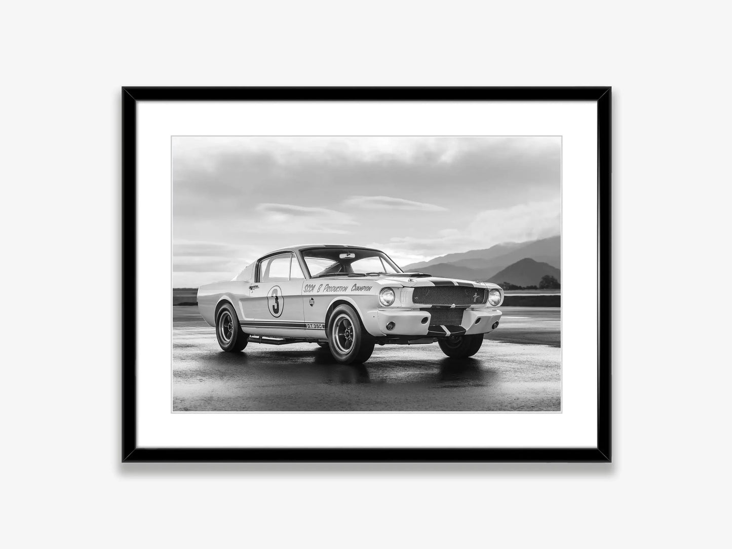 Black and White Ford Mustang Classic Luxury Car Poster Canvas Painting Print Wall Art Picture for Living Room Shopstore Decor Peaceful Pleasures Health and Wellness 9 40x60cm