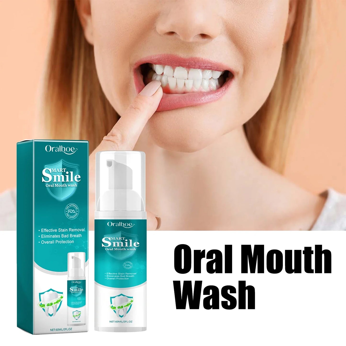Oralhoe Propolis Whitening Toothpaste Mousse – Deep Clean 60ml