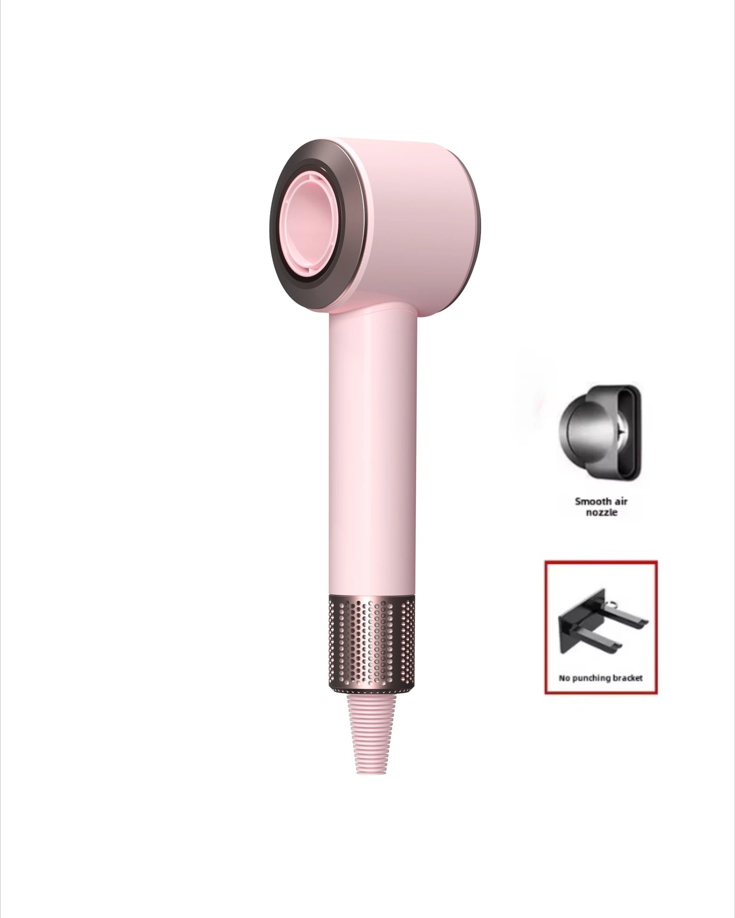2025 New Professional Hair Dryer with Temperature Control, Anion Functionality - Lightweight and Smooth Hair Styling Peaceful Pleasures Health and Wellness Pink EU