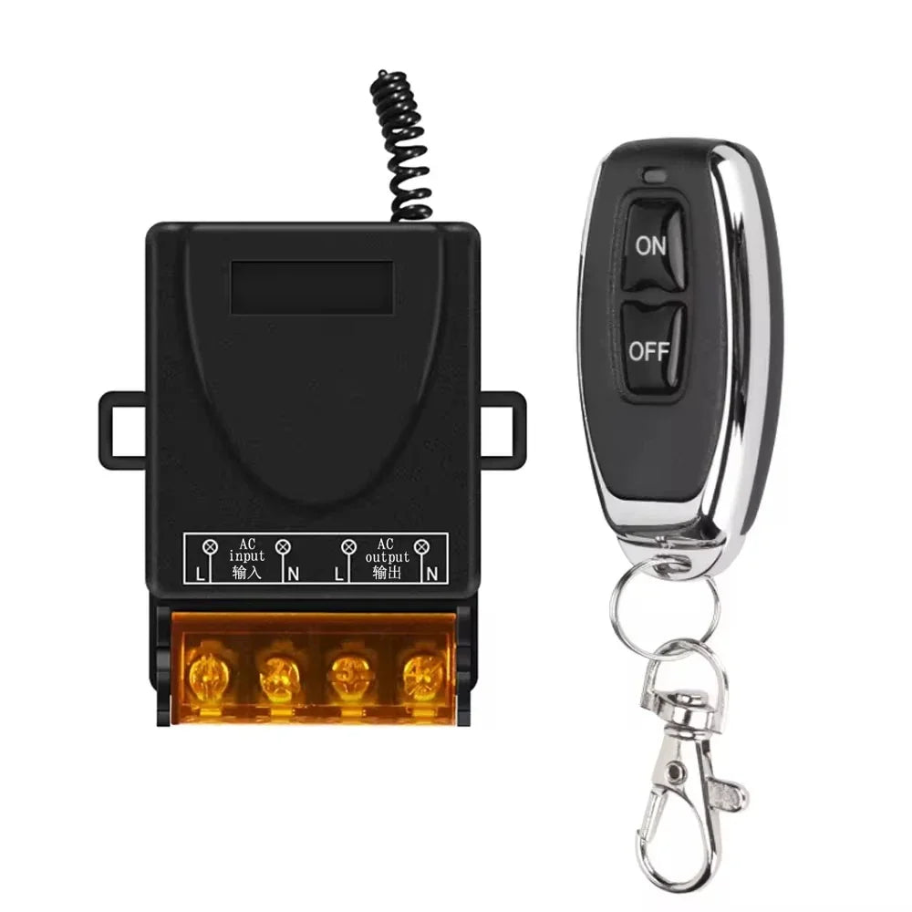 433MHz Wireless Remote Control Switch AC/DC 30A Relay – 100M Range