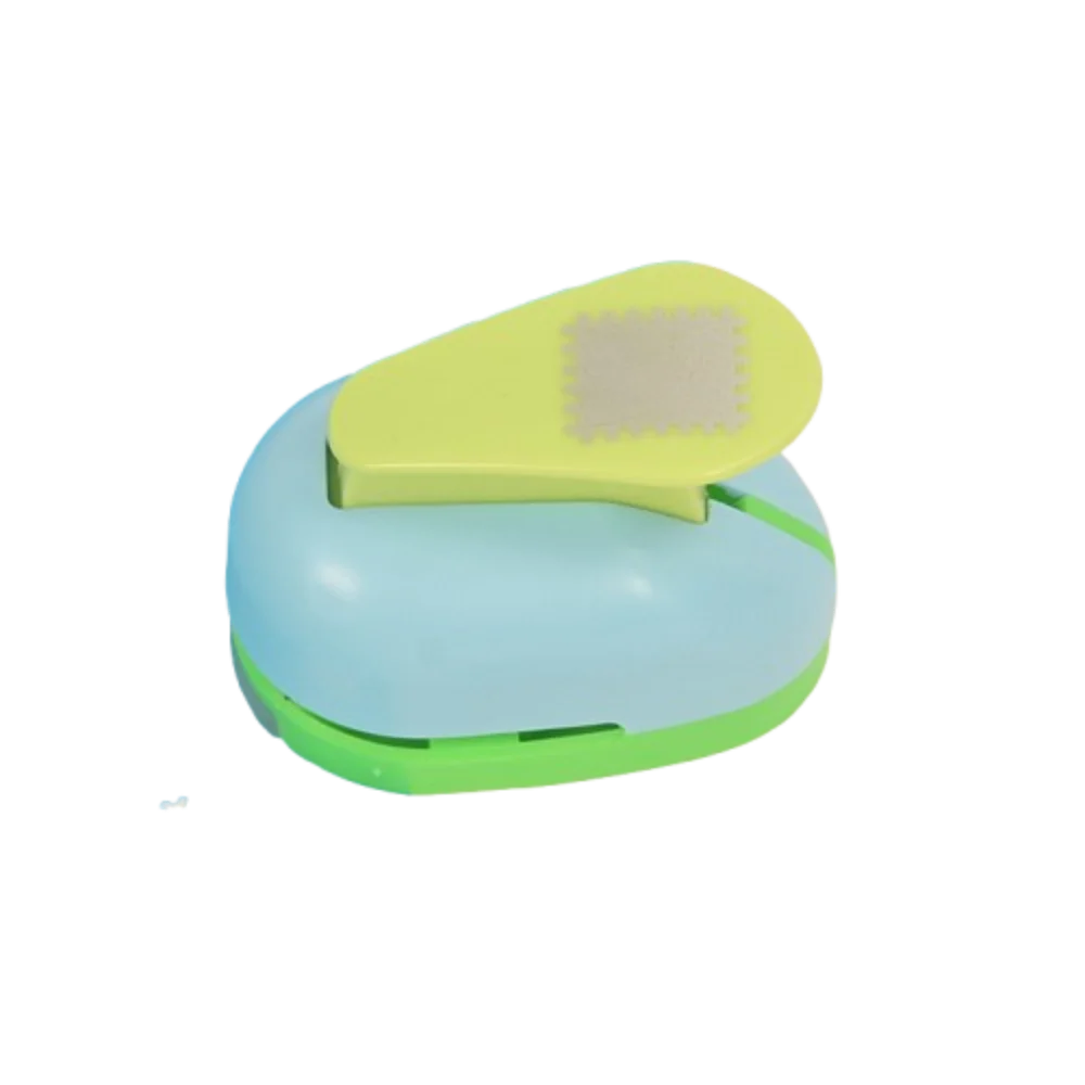 Stamp Shape Stamp Border Punch Hole Puncher Cutting Craft Embossing Machine Punches Maker Labor Saving Toothed Puncher Embosser Peaceful Pleasures Health and Wellness As shown