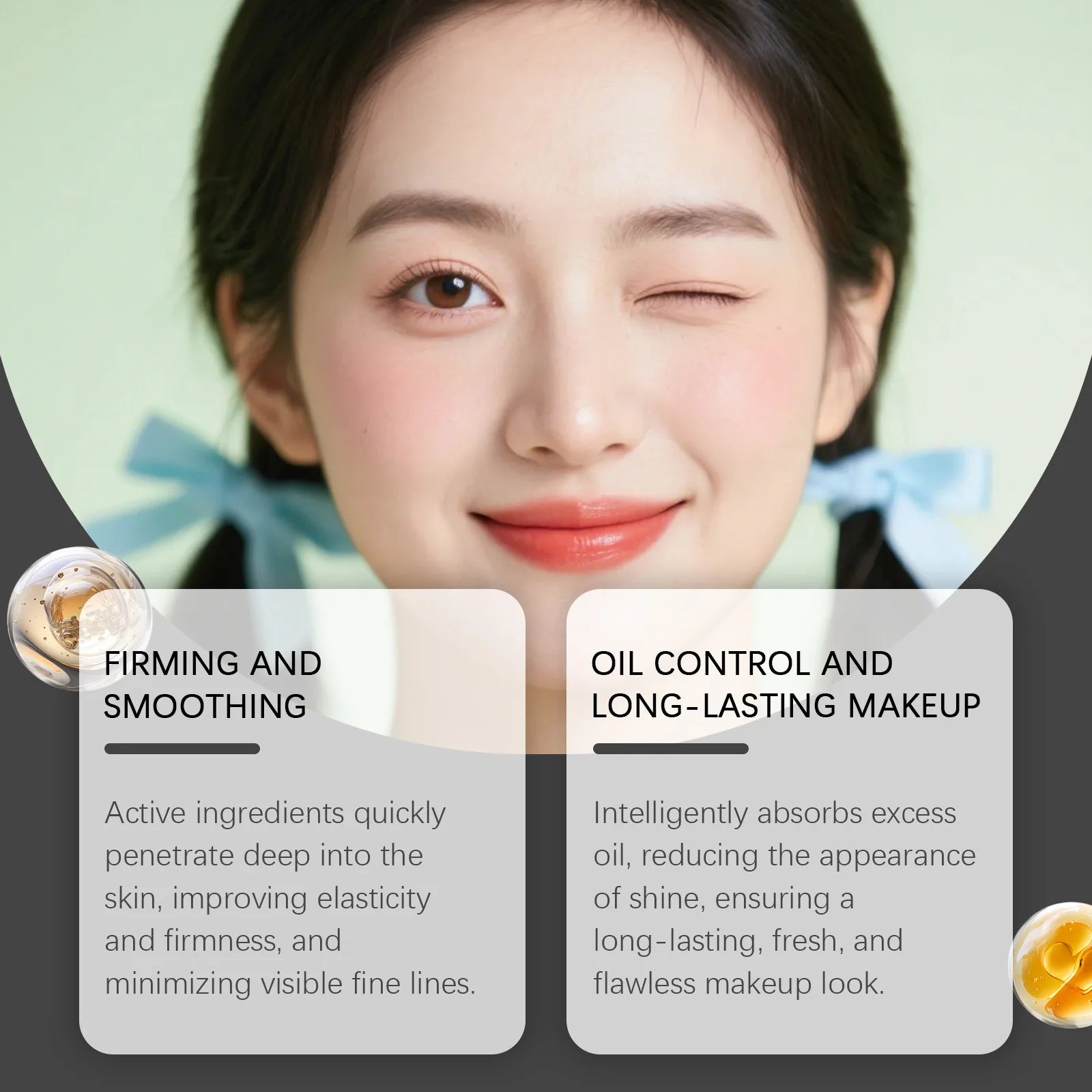 Face Primer Cream Light Moisturizing Brighten Skin Color Oil-Control Reduce Dullness Anti Wrinkle Smoothing Fine Lines Face Care Peaceful Pleasures Health and Wellness