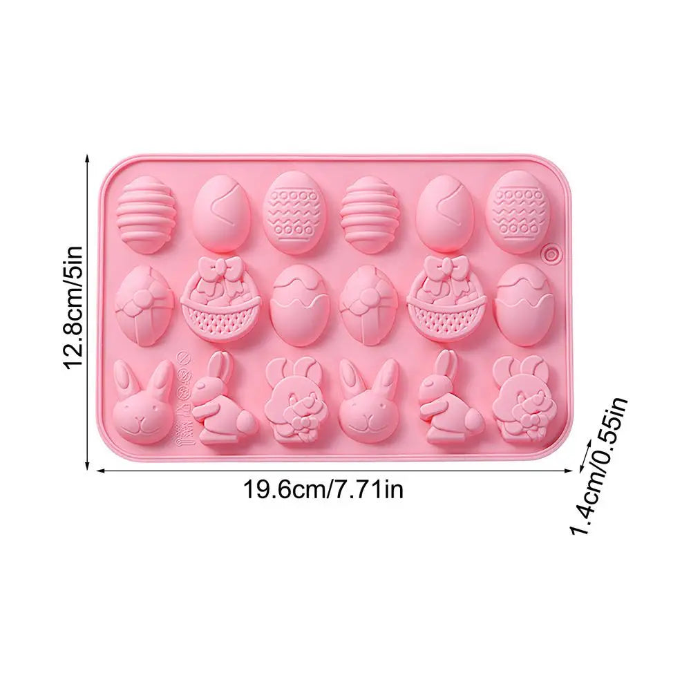 Easter Silicone Mold – Bunny & Egg Chocolate Candy Baking Mold