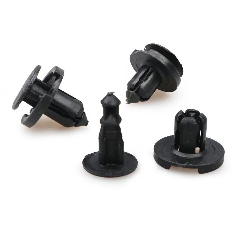 30pcs 8mm Diameter 8mm Black Vehicle Car Bumper Door Panel Fender Liner Clips Retainer Plastic Auto Fasteners Rivets Clips Peaceful Pleasures Health and Wellness