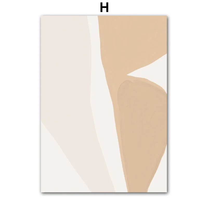 Boho Abstract Woman Canvas Wall Art | Minimalist Line Drawing