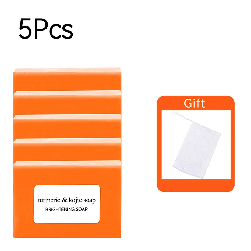 Turmeric Kojic Acid Brightening Soap 100g | Glow & Acne Care