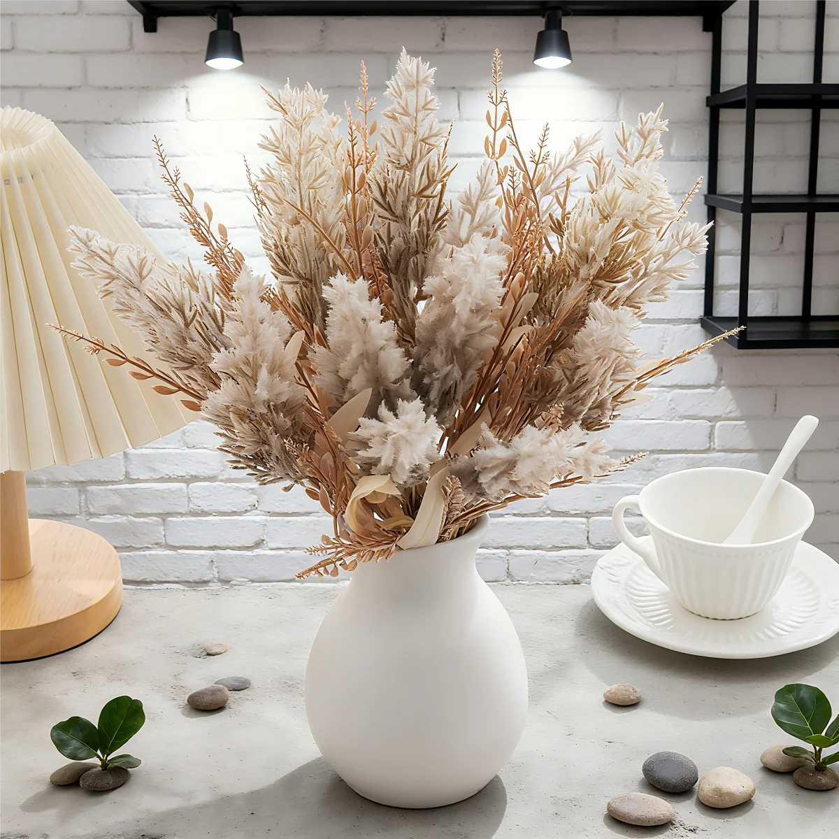 Artificial Silk Reed Stems | Wedding & Home Décor – 38cm
