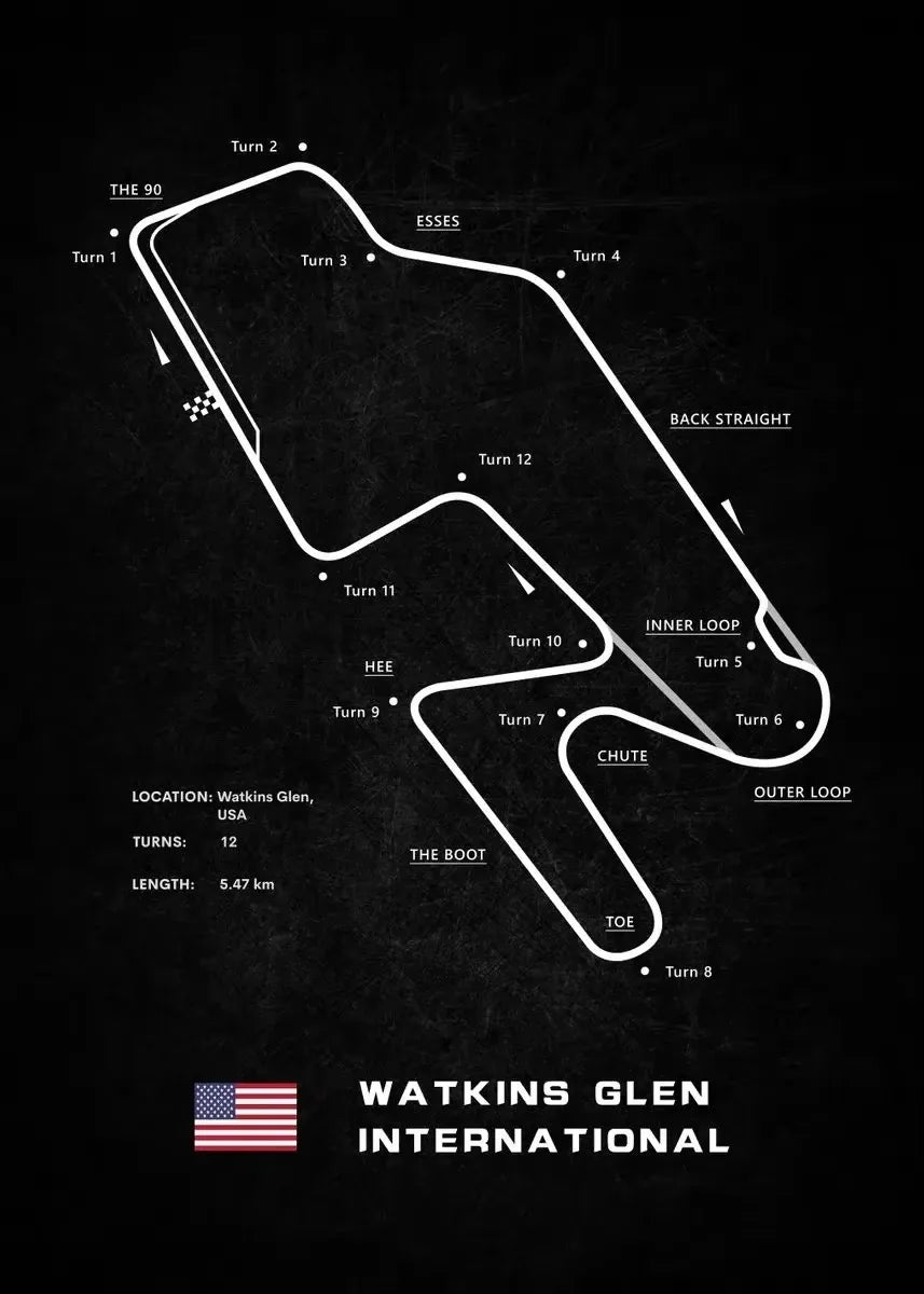 Modern World Racing Circuits Poster Prints Nurburgring Sarthe Nordschleife Canvas Painting Wall Art Picture Room Garage Decor Peaceful Pleasures Health and Wellness