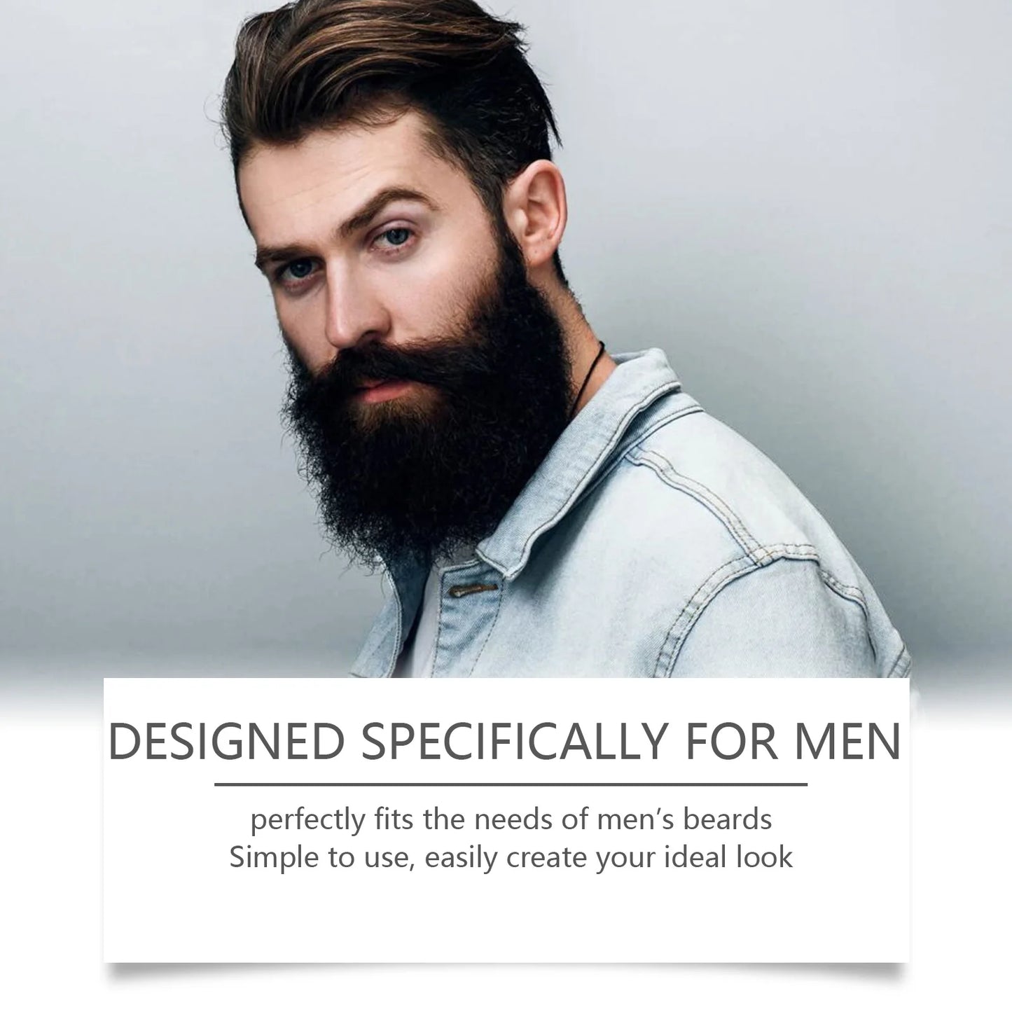 East Moon Men's Beard Wax – Soft, Shiny & Non-Greasy 60g