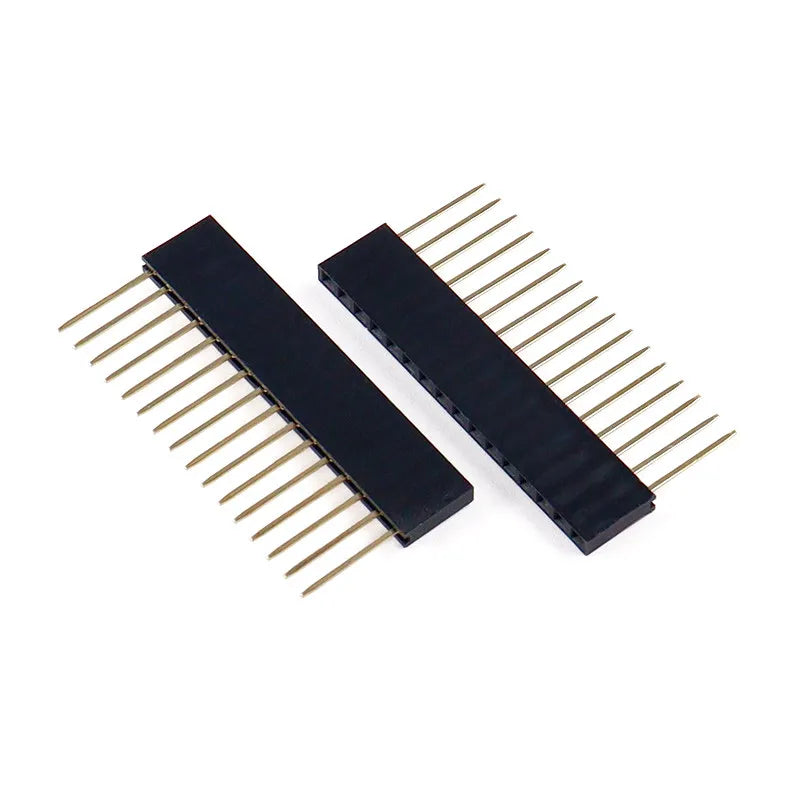 10PCS 2.54mm Single Row Female Long Pins 11mm Breakaway PCB Board Pin Header Socket Connector 1*2/3/4/6/8/10/15Pin For Arduino Peaceful Pleasures Health and Wellness