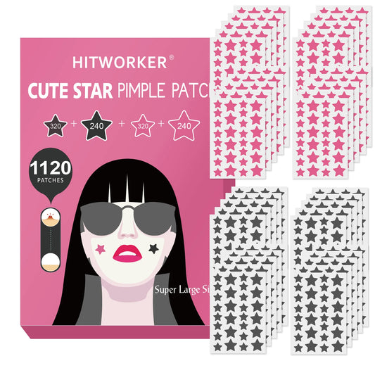 Hydrocolloid Acne Patches – Invisible & Waterproof, All Skin Types Acne Patch Peaceful Pleasures Health and Wellness 1120PCS