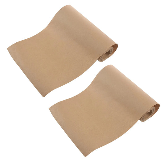 A36T-2X 30 Meters Brown Kraft Wrapping Paper Roll For Wedding Birthday Party Gift Wrapping Parcel Packing Art Craft 30Cm Peaceful Pleasures Health and Wellness brown