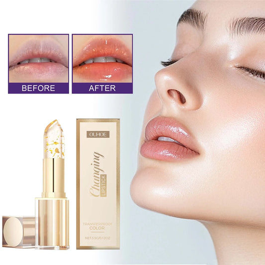 Gold Foil Color-Changing Lip Balm – Glossy & Nourishing Peaceful Pleasures Health and Wellness