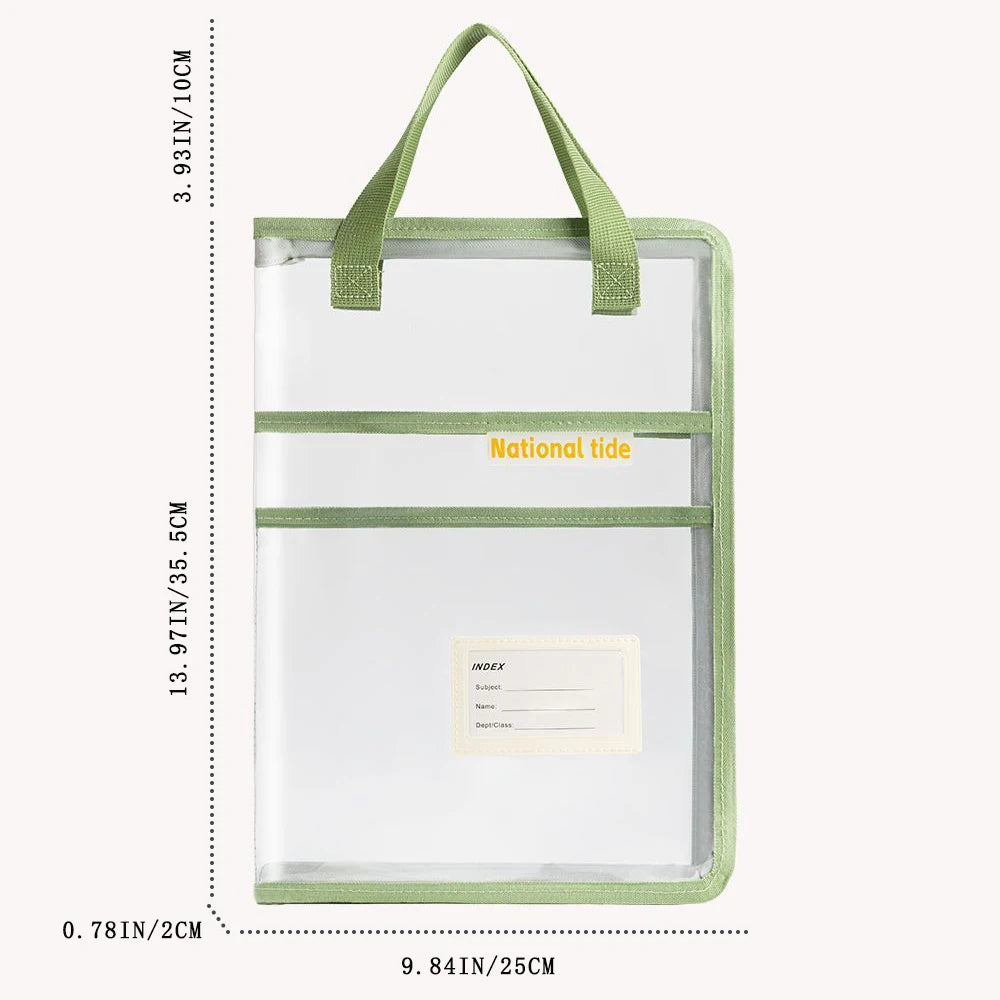 A3 A4 Zipper Bag Subject Classification Document Large Opening
