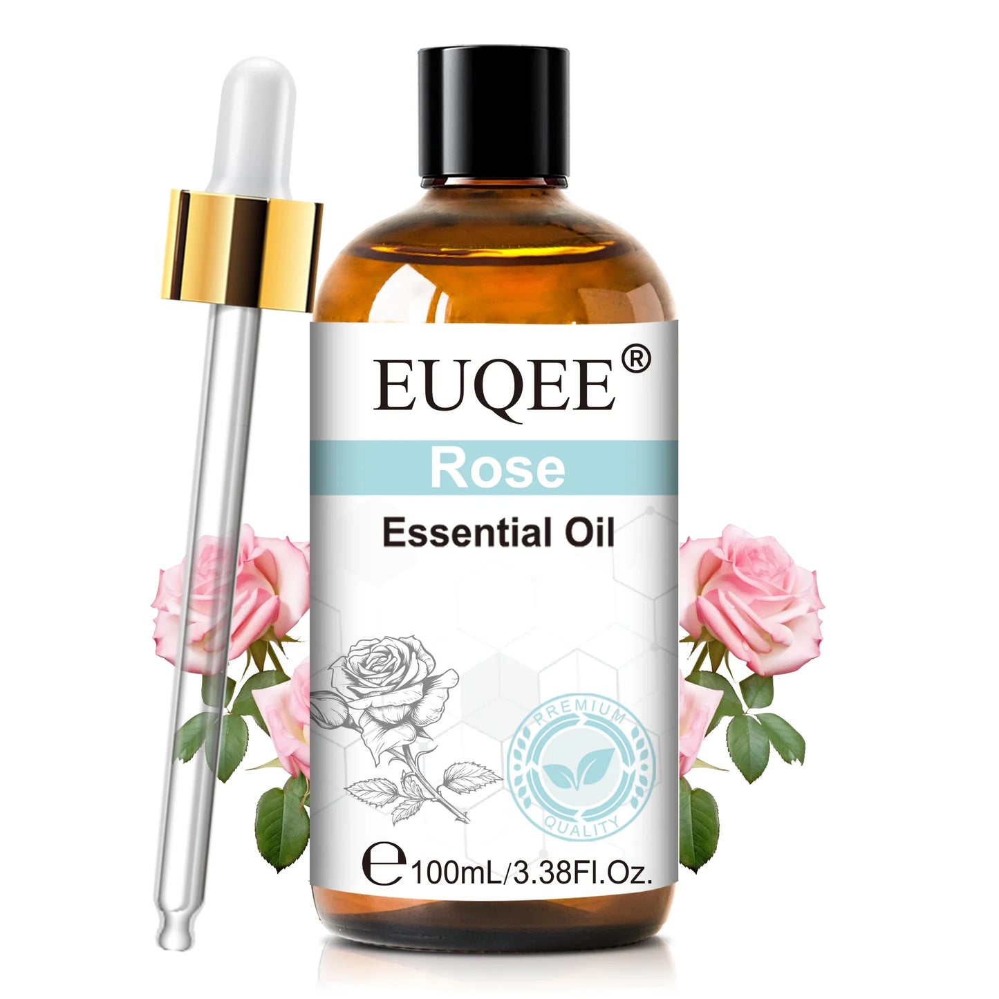 EUQEE 100ml Essential Oils – Lavender, Vanilla, Lemon & Cinnamon