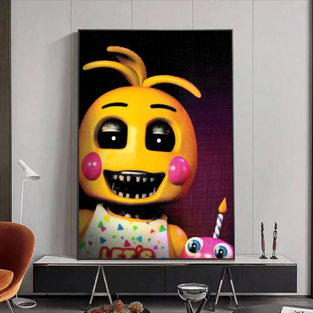 FNAF Five Nights at Freddy's Ultimate Group Poster | Waterproof Wall Art Poster Peaceful Pleasures Health and Wellness z6 15X20cmNoframe