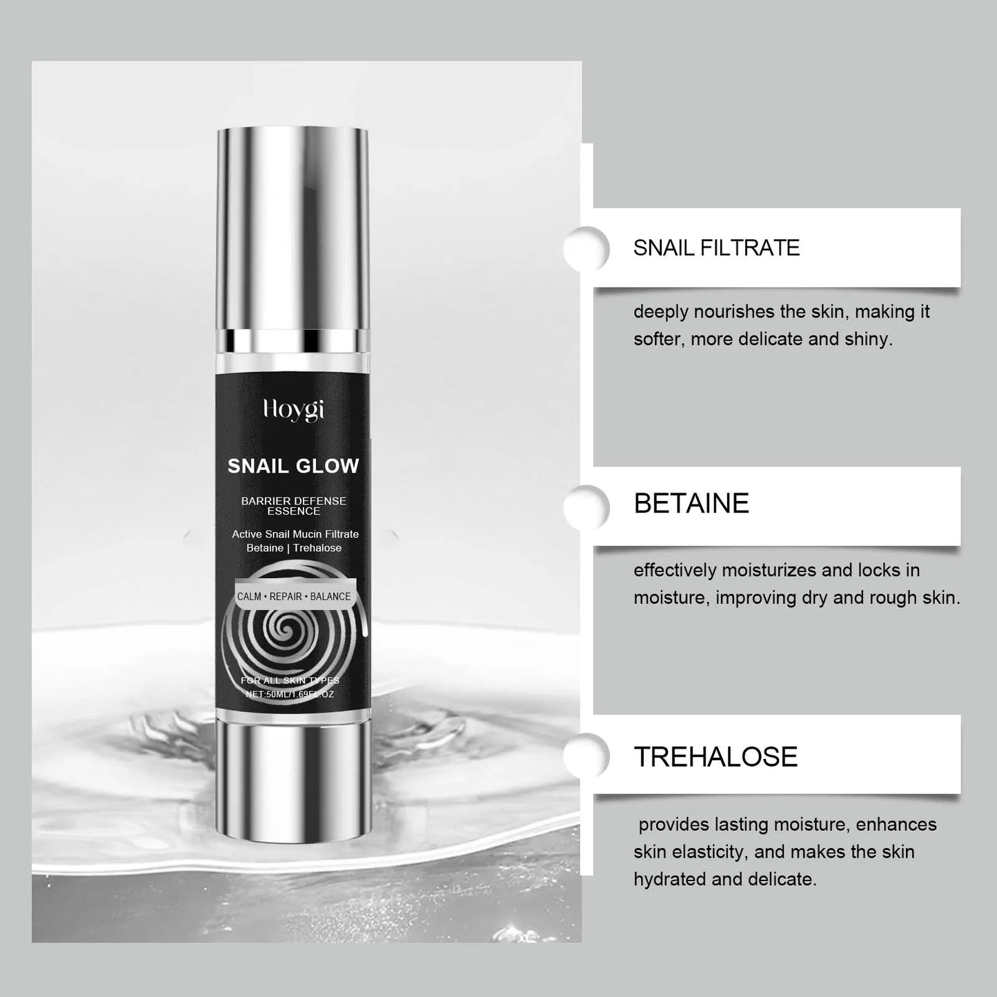 Snail Mucin Skincare Set – Collagen Cream & Hydrating Essence