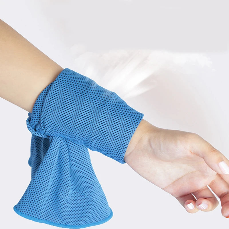 The Sports Cold Towel Fitness Ice Towel Quick-drying Cool Towel Ice Silk Cooling Sports Towel Has Good Water Absorption Peaceful Pleasures Health and Wellness