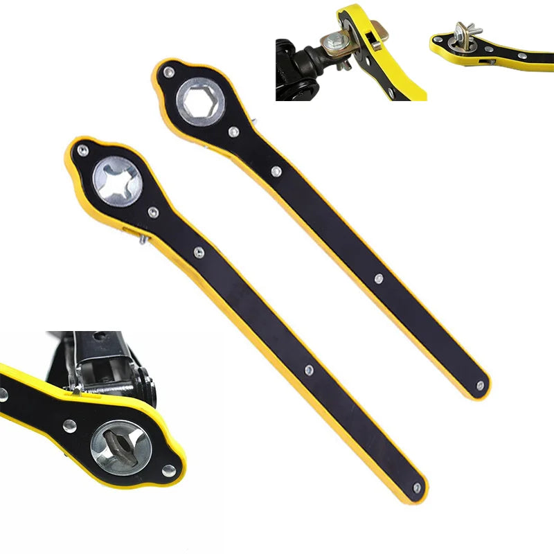 Labor-Saving Scissor Jack Ratchet Wrench – Tire Lug Wrench Tool Peaceful Pleasures Health and Wellness