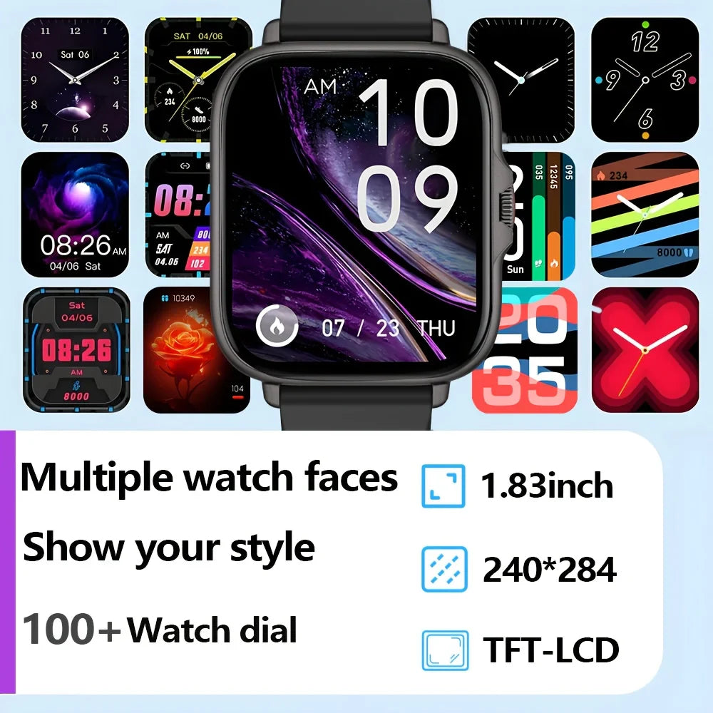 ERUN Smart Watch 1.83" Touchscreen – Call, Sports & Weather