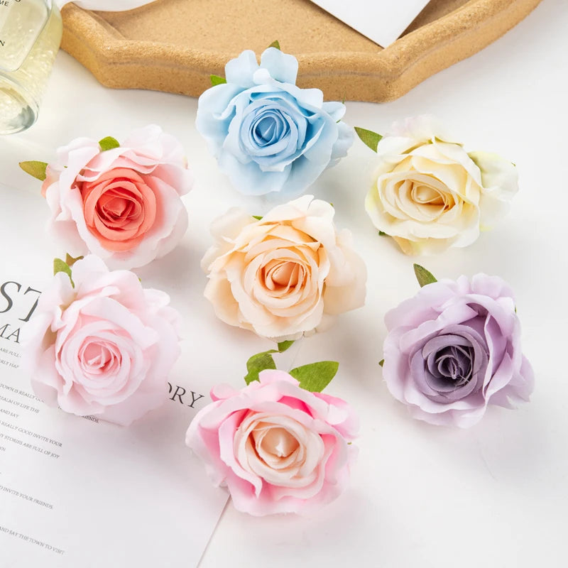 Artificial Silk Rose Heads 30/100pcs – Wedding & Party Decor