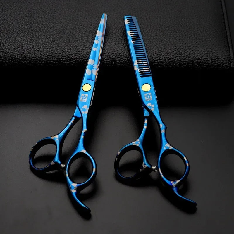 Professional Pet Grooming Scissors Kit – 6" Cutting & Thinning