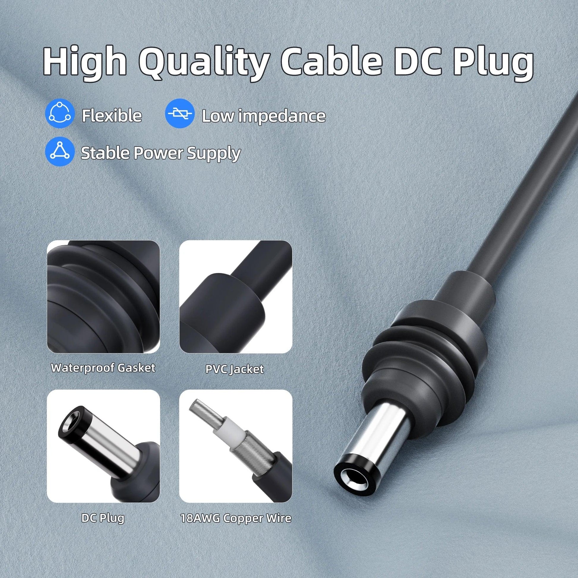 Starlink Mini Cable XT30 Charger Starlink Mini Power Cable XT30 Connector Plug to DC Plug 3FT for Battery Generator Solar Pannel Peaceful Pleasures Health and Wellness