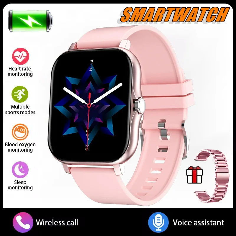 New Smartwatch BT Call Health&Sleep Monitoring 1.83''HD Screen Kids Smart Watch Waterproof Fashoin Sports Bracelet For Women Men Peaceful Pleasures Health and Wellness Pk20Szstrap