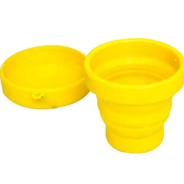 Portable Silicone Retractable Folding Cup Lid Temperature Resistant